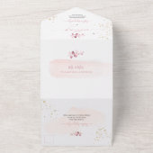 PixDezines水素朴色ダスティーバラユーカリ オールインワン招待状 (外側)