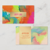 PixDezines水色鮮やか 名刺 (正面/裏面)