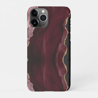 PixDezines水色AGATE BURGUNDY iPhone 11Proケース