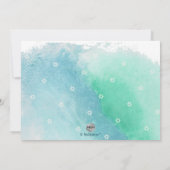 PixDezines海水彩ビーチバルミツワー 招待状 (裏面)