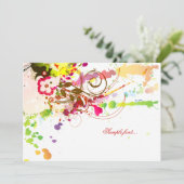 PixDezines熱帯の情熱/ダイバックグラウンドカラー 招待状 (スタンド正面)