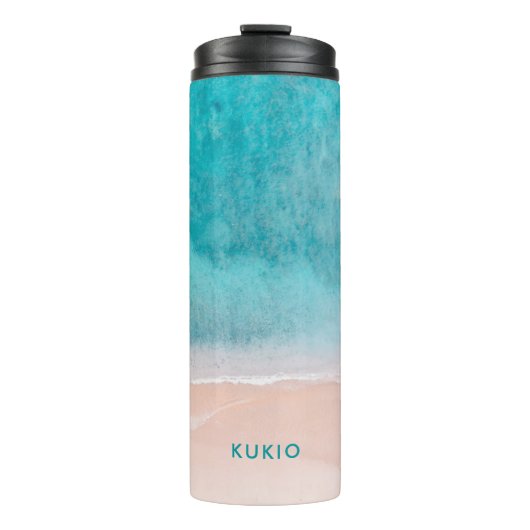 PixDezines熱帯ビーチ熱タンブラー タンブラー (正面)