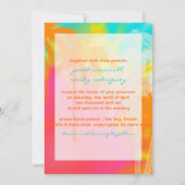 PixDezines熱帯フラ+旋回 招待状 (裏面)