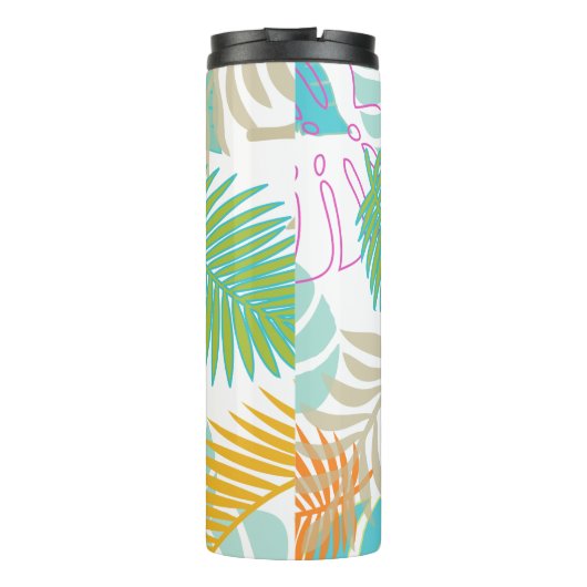 PixDezines熱帯雨林の葉/DIY背景 タンブラー (裏面)