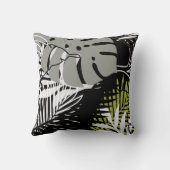 PixDezines熱帯雨林/ダイバックグラウンドカラー クッション (裏面)