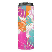 PixDezines熱帯雨林/ハイビスカス/オレンジ/黄/青 タンブラー (裏面)