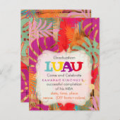 PixDezines熱帯雨林/卒業式/ルアウ（ハワイ式宴会）/DIYevent 案内ポストカード (正面/裏面)