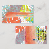 PixDezines熱帯雨林/熱帯雨林/DIYカラー 名刺 (正面/裏面)