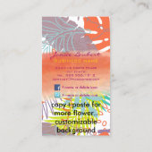 PixDezines熱帯雨林/熱帯雨林/DIYカラー 名刺 (裏面)