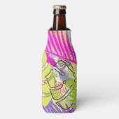 PixDezines熱帯雨林/DIY背景色 ボトルクーラー (ボトル正面)