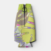 PixDezines熱帯雨林/DIY背景色 ボトルクーラー (裏面)