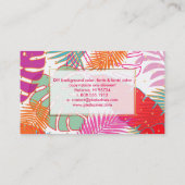 PixDezines熱帯雨林/DIY背景色 名刺 (裏面)