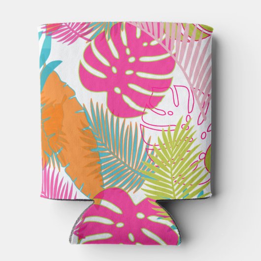 PixDezines熱帯雨林/DIY背景色 缶クーラー (裏面)