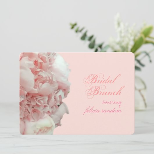 PixDezines珊瑚礁の牡丹/アジサイ/DIYイベント 招待状 (スタンド正面)