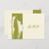 PixDezines白いカラリリー/diy背景 出欠カード (正面/裏面)