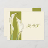 PixDezines白いカラリリー/diy背景 出欠カード (正面/裏面)