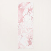 PixDezines白大理石+赤面バラ静脈 ヨガマット (裏面)