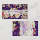 PixDezines着物/フェイクちりめん/オーレンダー 名刺 (正面/裏面)