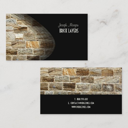 PixDezines石工 名刺 (正面/裏面)