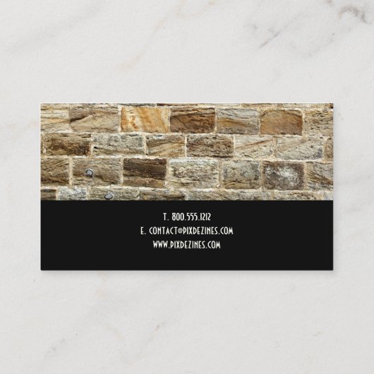 PixDezines石工 名刺 (裏面)