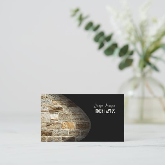 PixDezines石工 名刺 (スタンド正面)