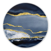 PIXDEZINES石板青水色エージェント セラミックノブ (正面)