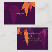 PixDezines秋の披露宴カード/ディフォント エンクロージャーカード (正面/裏面)