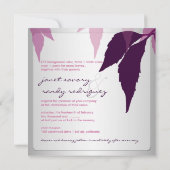 PixDezines秋の葉/ナス/DIY背景 招待状 (裏面)