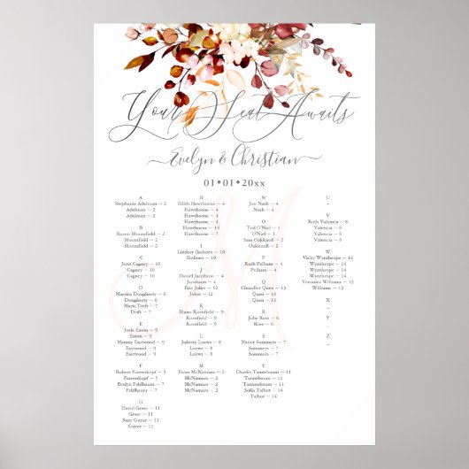 PixDezines秋エレガント葉ユーカリのポスター ポスター (正面)