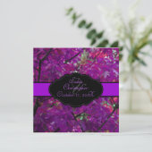 PixDezines紅葉/王室のpurple/DIYトリム 招待状 (スタンド正面)