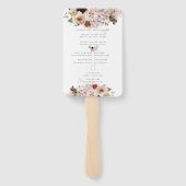 PixDezines素朴水彩秋の花 ハンドファン (裏面)