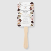 PixDezines素朴水彩秋の花 ハンドファン (正面)