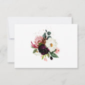 PixDezines素朴開花水彩RSVP 招待状 (裏面)