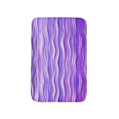 PixDezines紫色の波 バスマット (正面縦)