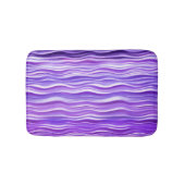 PixDezines紫色の波 バスマット (正面)