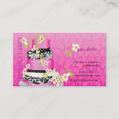 PixDezines結婚のケーキ/ベーカリー/デイカラー 名刺 (裏面)