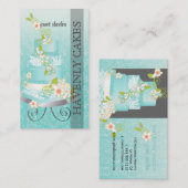 PixDezines結婚のケーキ/ベーカリー/パティスリー 名刺 (正面/裏面)