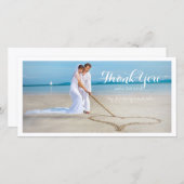 PixDezines結婚の写感謝してい真ユー サンキューカード (正面/裏面)