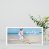 PixDezines結婚の写感謝してい真ユー サンキューカード (スタンド正面)