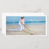 PixDezines結婚の写感謝してい真ユー サンキューカード (正面/裏面)