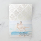 PixDezines結婚の写真サンキューカード サンキューカード (内部)