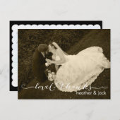 PixDezines'結婚s Thank You ポストカード (正面/裏面)