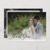 PixDezines'結婚s Thank You/Chic Kipedia ポストカード (正面/裏面)