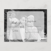 PixDezines'結婚s Thank You/Chic Kipedia ポストカード (裏面)