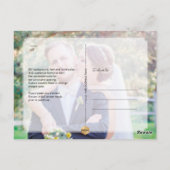 PixDezines'結婚s Thank You/Luxe Kipedia ポストカード (裏面)