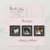 PixDezines'結婚s Thank you photos/DIY color ポストカード (正面/裏面)