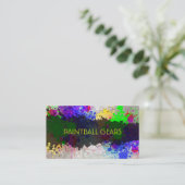 PixDezines絵を描(ばちゃばちゃ)跳ねる/ボーフェイクル/シルバー 名刺 (スタンド正面)