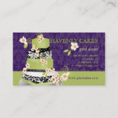 PixDezines緑茶フォンダントケーキ/ダイカラー 名刺 (裏面)