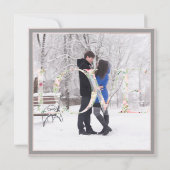 PixDezines繊細な愛の赤面ピンクDIY背景 セーブザデート (裏面)