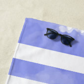 PixDezines航海のストライプ+ライフセーバー ビーチタオル (インサイチュ)